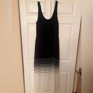 Vince Camuto Black and White Maxi Dress